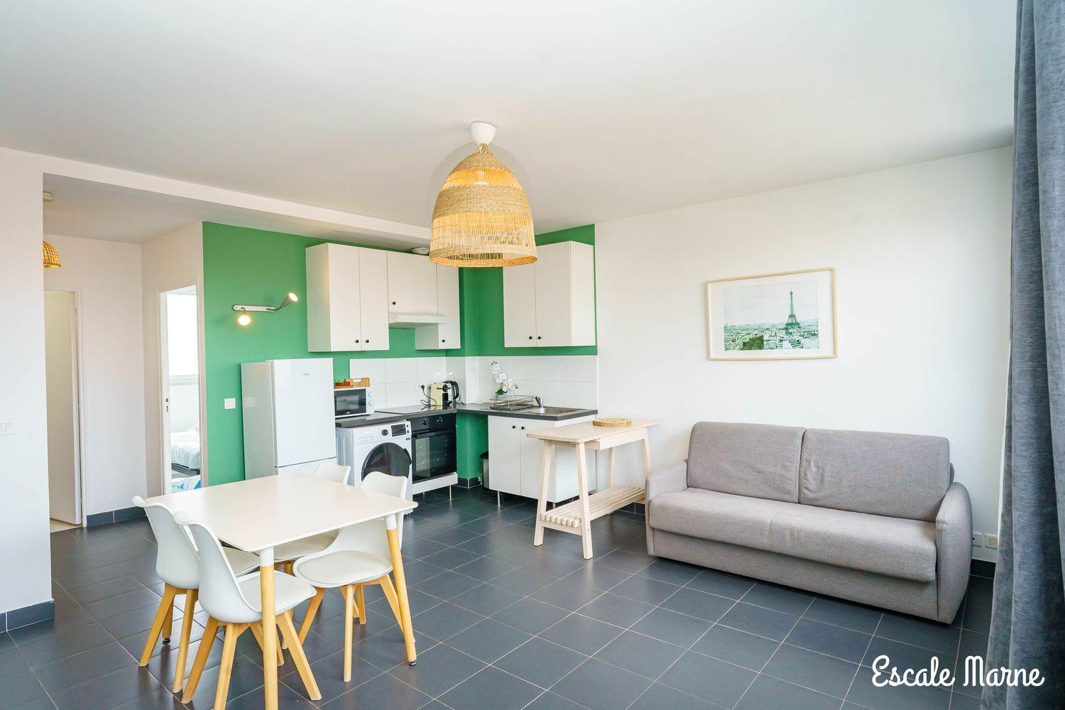 Escale-Marne Fr - 202 - Free Parking - Free Luggage Storage - All Equipped - Linen Included - Washing Machine - 10Mn Walk Metro 8 - Rer A - Panoramic View - From 1 To 14 Guests Майсонс-Алфорт Екстериор снимка